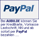 Zahlung jetzt auch per PayPal möglich...